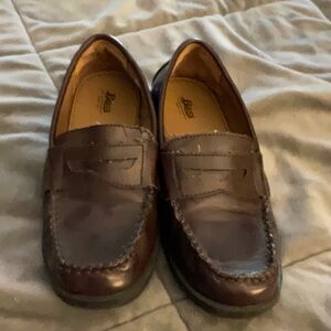 Bass- Campus Big Boys loafers, Cordovan, Size 3M
